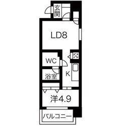 ヴァリエ東別院の物件間取画像